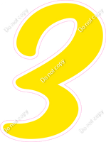 CU 23.5" Individuals - Flat Yellow 3