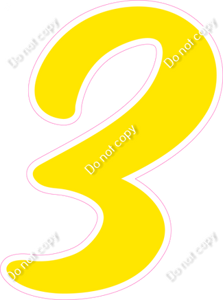 CU 23.5" Individuals - Flat Yellow 3