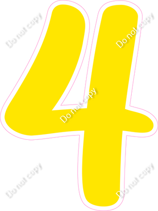 CU 23.5" Individuals - Flat Yellow 4