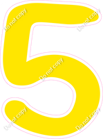 CU 23.5" Individuals - Flat Yellow 5