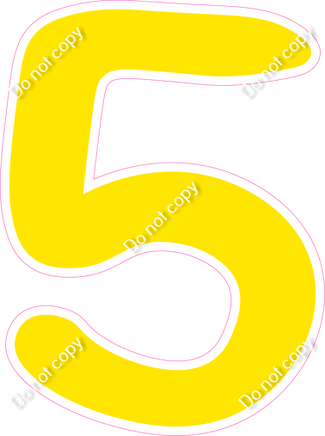 CU 23.5" Individuals - Flat Yellow 5