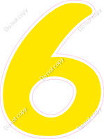 CU 23.5" Individuals - Flat Yellow 6