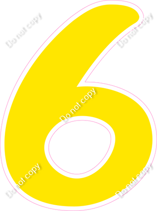 CU 23.5" Individuals - Flat Yellow 6