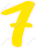 CU 23.5" Individuals - Flat Yellow 7