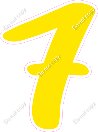 CU 23.5" Individuals - Flat Yellow 7