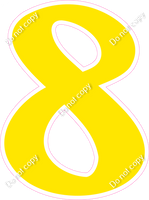 CU 23.5" Individuals - Flat Yellow 8