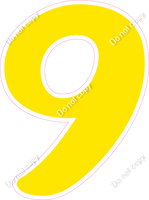 CU 23.5" Individuals - Flat Yellow 9