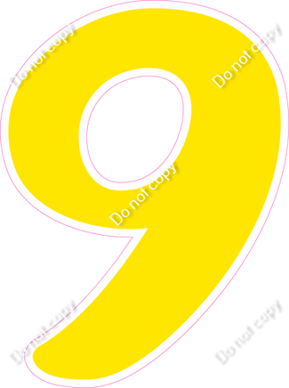 CU 23.5" Individuals - Flat Yellow 9