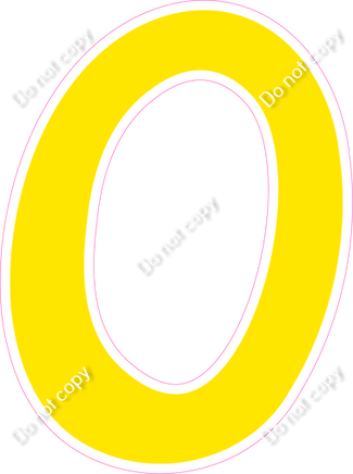 CU 23.5" Individuals - Flat Yellow