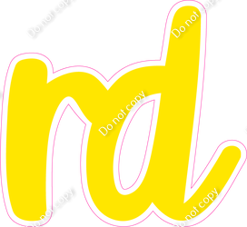 CU 23.5" Individuals - Flat Yellow RD