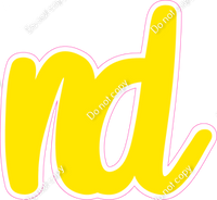 CU 23.5" Individuals - Flat Yellow ND