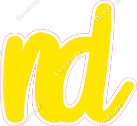 CU 23.5" Individuals - Flat Yellow ND