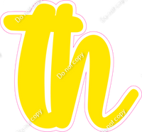 CU 23.5" Individuals - Flat Yellow TH