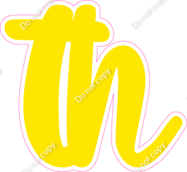 CU 23.5" Individuals - Flat Yellow TH