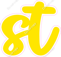 CU 23.5" Individuals - Flat Yellow ST