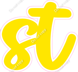 CU 23.5" Individuals - Flat Yellow ST