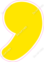 CU 23.5" Individuals - Flat Yellow Apostrophe