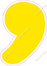 CU 23.5" Individuals - Flat Yellow Apostrophe