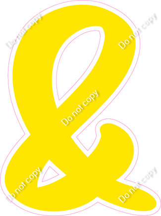 CU 23.5" Individuals - Flat Yellow &