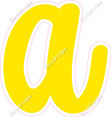 CU 23.5" Individuals - Flat Yellow a