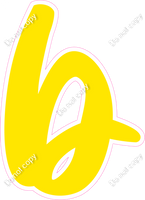 CU 23.5" Individuals - Flat Yellow b