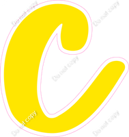 CU 23.5" Individuals - Flat Yellow c