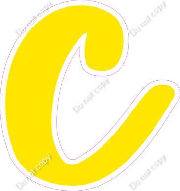 CU 23.5" Individuals - Flat Yellow c