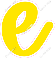 CU 23.5" Individuals - Flat Yellow e