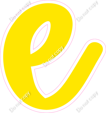 CU 23.5" Individuals - Flat Yellow e