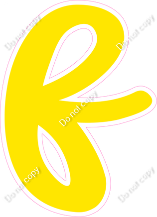 CU 23.5" Individuals - Flat Yellow f