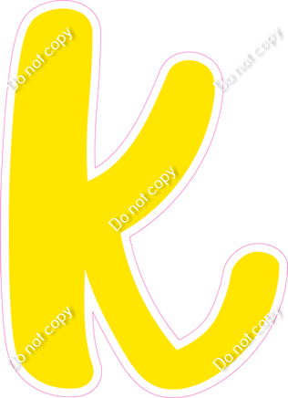 CU 23.5" Individuals - Flat Yellow k