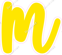 CU 23.5" Individuals - Flat Yellow m