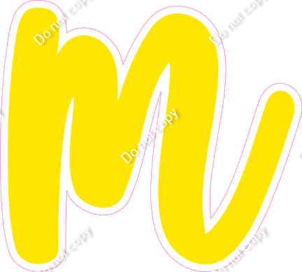 CU 23.5" Individuals - Flat Yellow m