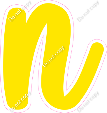 CU 23.5" Individuals - Flat Yellow n