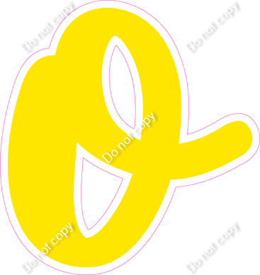 CU 23.5" Individuals - Flat Yellow o