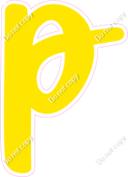 CU 23.5" Individuals - Flat Yellow p