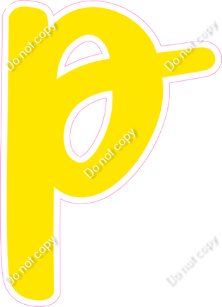 CU 23.5" Individuals - Flat Yellow p