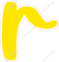 CU 23.5" Individuals - Flat Yellow r