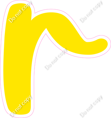 CU 23.5" Individuals - Flat Yellow r