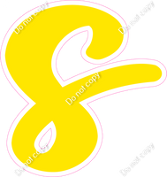 CU 23.5" Individuals - Flat Yellow s