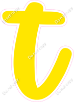 CU 23.5" Individuals - Flat Yellow t