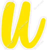 CU 23.5" Individuals - Flat Yellow u