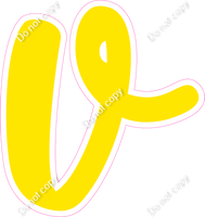 CU 23.5" Individuals - Flat Yellow v