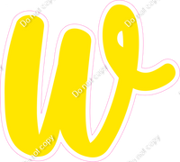 CU 23.5" Individuals - Flat Yellow w