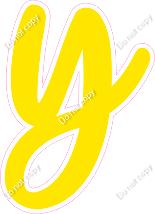 CU 23.5" Individuals - Flat Yellow y