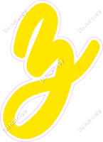 CU 23.5" Individuals - Flat Yellow z