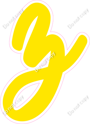 CU 23.5" Individuals - Flat Yellow z