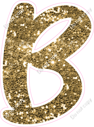 CU 23.5" Individuals - Gold Sparkle B