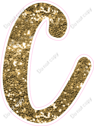 CU 23.5" Individuals - Gold Sparkle C