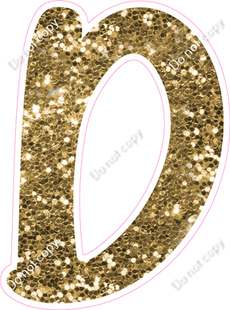 CU 23.5" Individuals - Gold Sparkle D